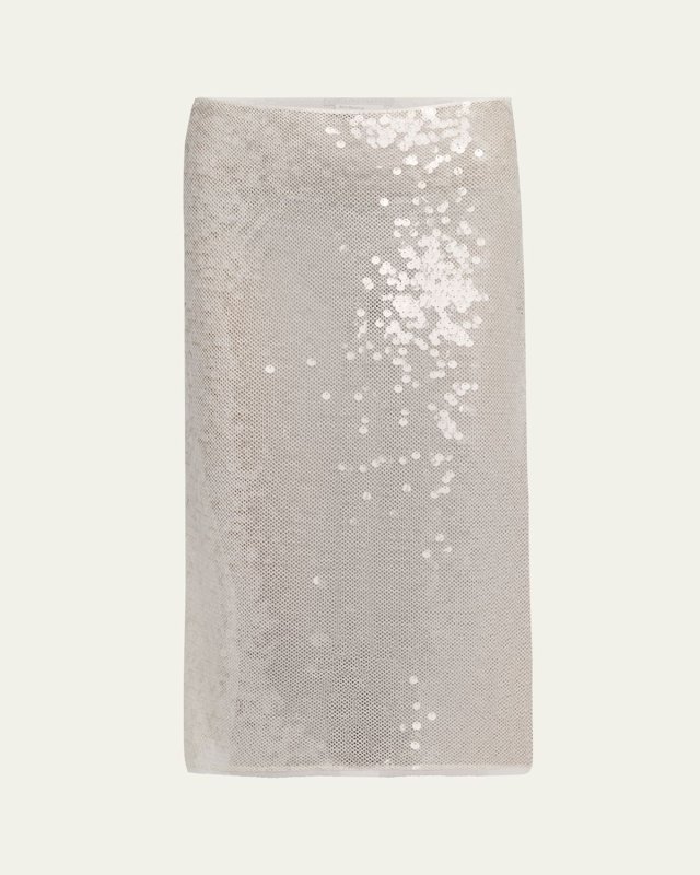 Sequined Midi Skirt